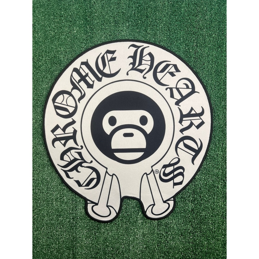 Chrome Hearts CH Baby Milo White Rug Non Slip Back